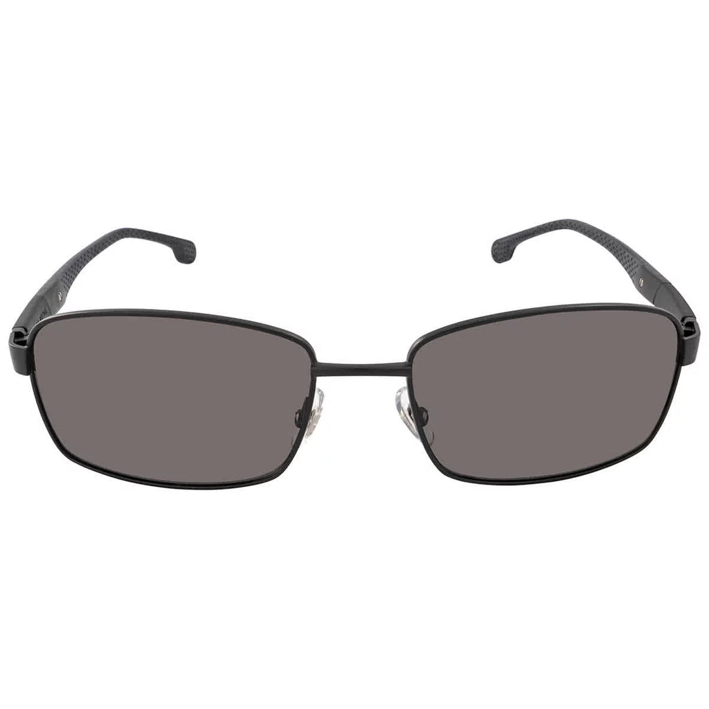 Carrera Men's 8037/S Rectangular Sunglasses, Jet Gray, 58mm, 18mm