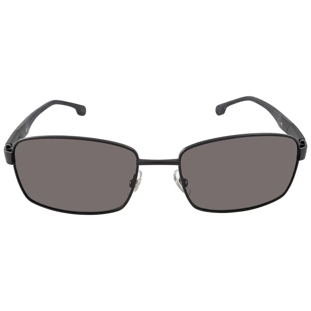 Carrera Men's 8037/S Rectangular Sunglasses, Jet Gray, 58mm, 18mm
