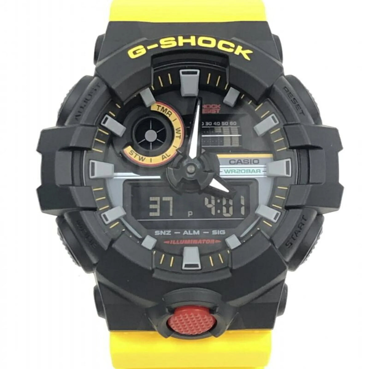 Pre-Owned CASIO G-SHOCK Watch GA-700MT-1A9JF Yellow Quartz G-Shock (Like New)