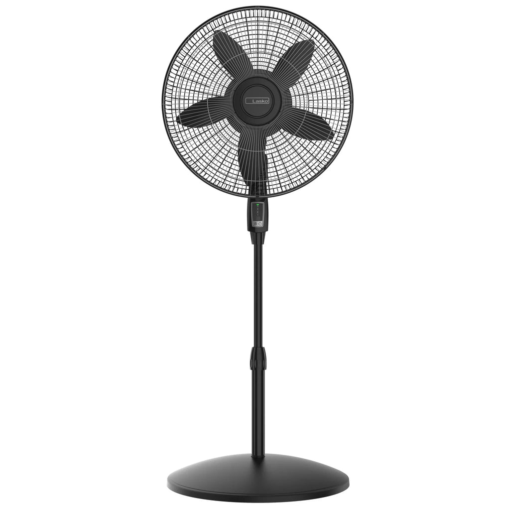Lasko Cyclone Max 18" 4-Speed Large Room Pedestal Fan with Remote, 53" H, Dark S18605, New