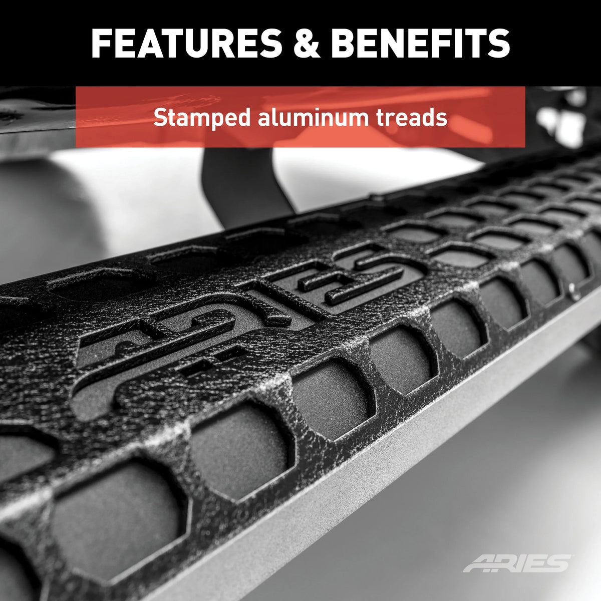 AdvantEDGE 5-1/2" x 91" Dark Aluminum Side Bars (No Brackets) Fits select: 2015,2017-2024 CHEVROLET SILVERADO