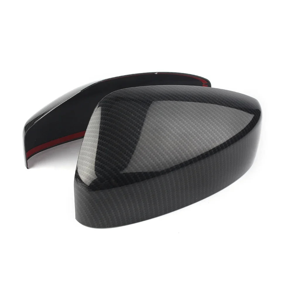 BFY Car Rearview Rear View Mirror Cover Trim For 2017 2018 2019 Mazda CX-5 ABS 2Pcs Carbon Fiber Styling