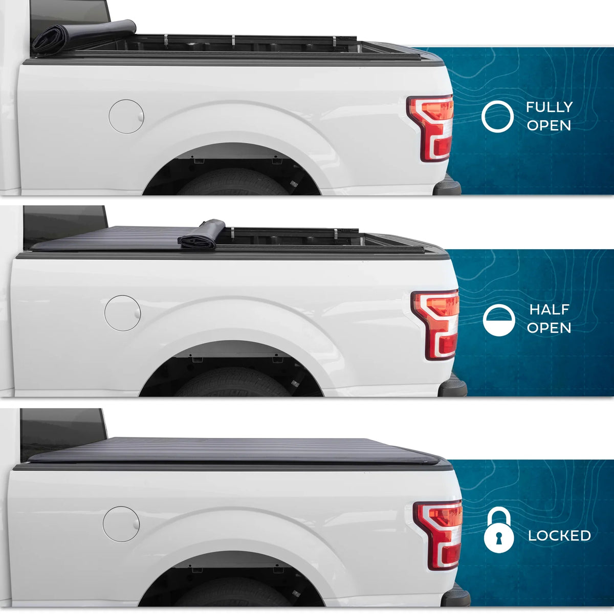 Dark Flag Tonneau Cover Soft Roll-up Truck Bed Protector All Weather Retractable for Ram 1500 2002-2023 2500/3500 2003-2020 6.4 ft