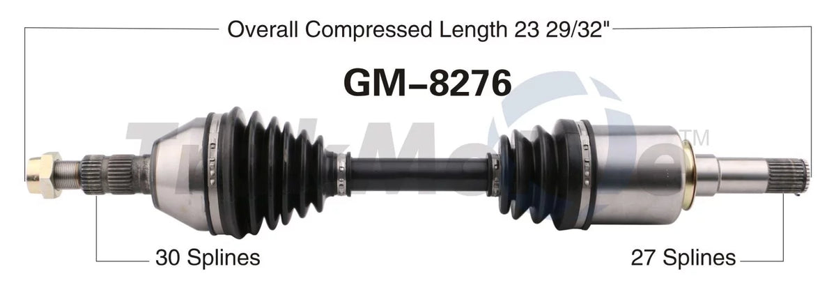 CV Axle Shaft Fits select: 2014-2020 CHEVROLET IMPALA, 2016 CHEVROLET MALIBU LIMITED