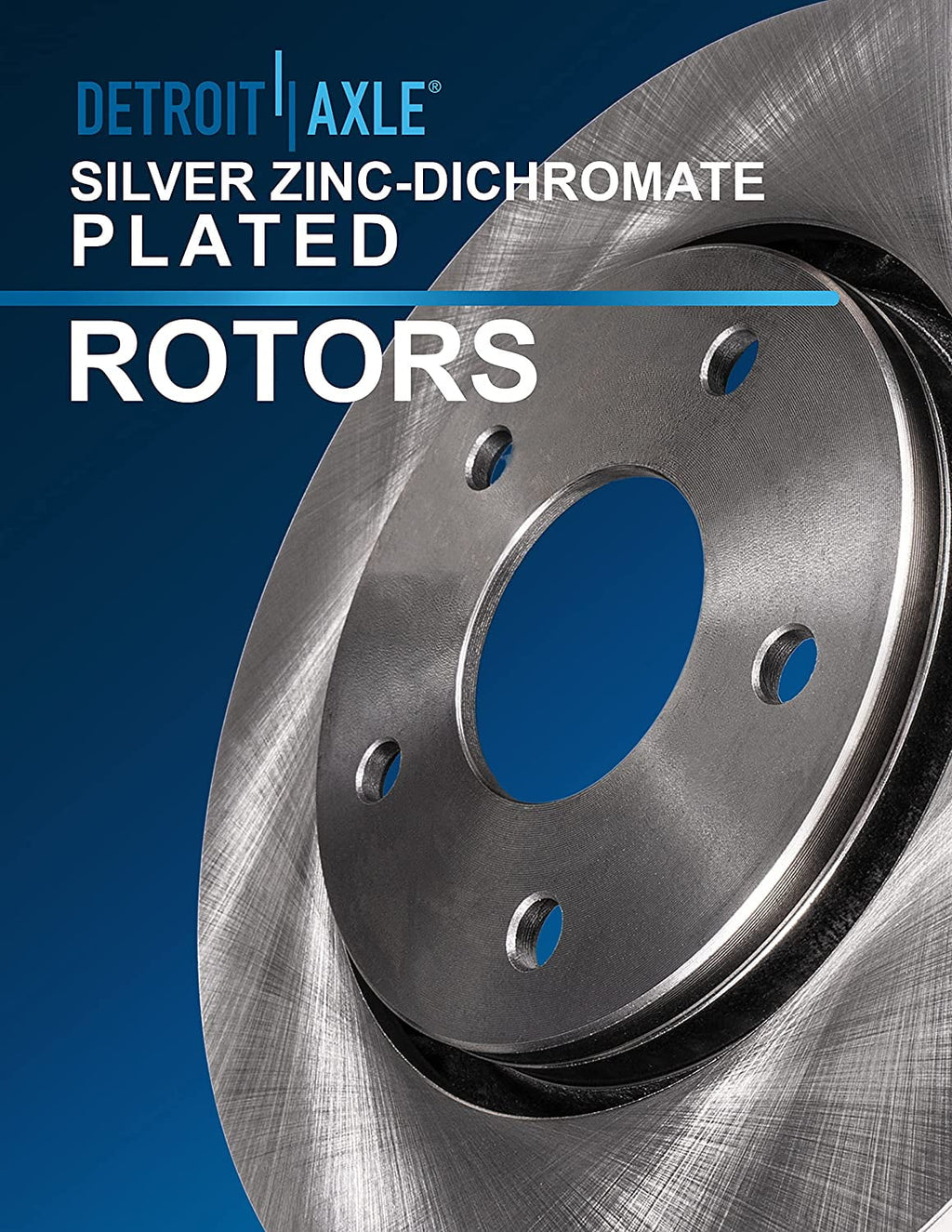 Detroit Axle - Front Brake Kit for 2009-2019 Corolla Matrix Pontiac Vibe, 2008-2014 Scion xD Replacement 2009 2010 2011 2012 2013 2014 Disc Brake Rotors Ceramic Brakes Pads