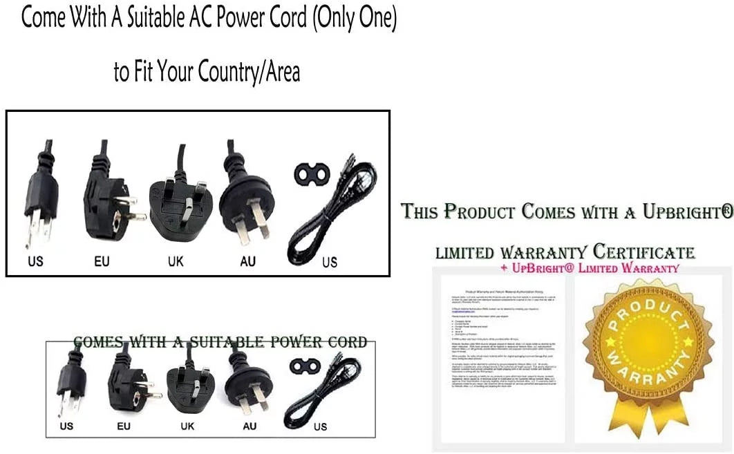 UPBRIGHT NEW Global AC / DC Adapter For Vostro 14 3000 3459 14-3459 14" LED Laptop Notebook PC Power Supply Cord Cable PS Battery Charger Mains PSU