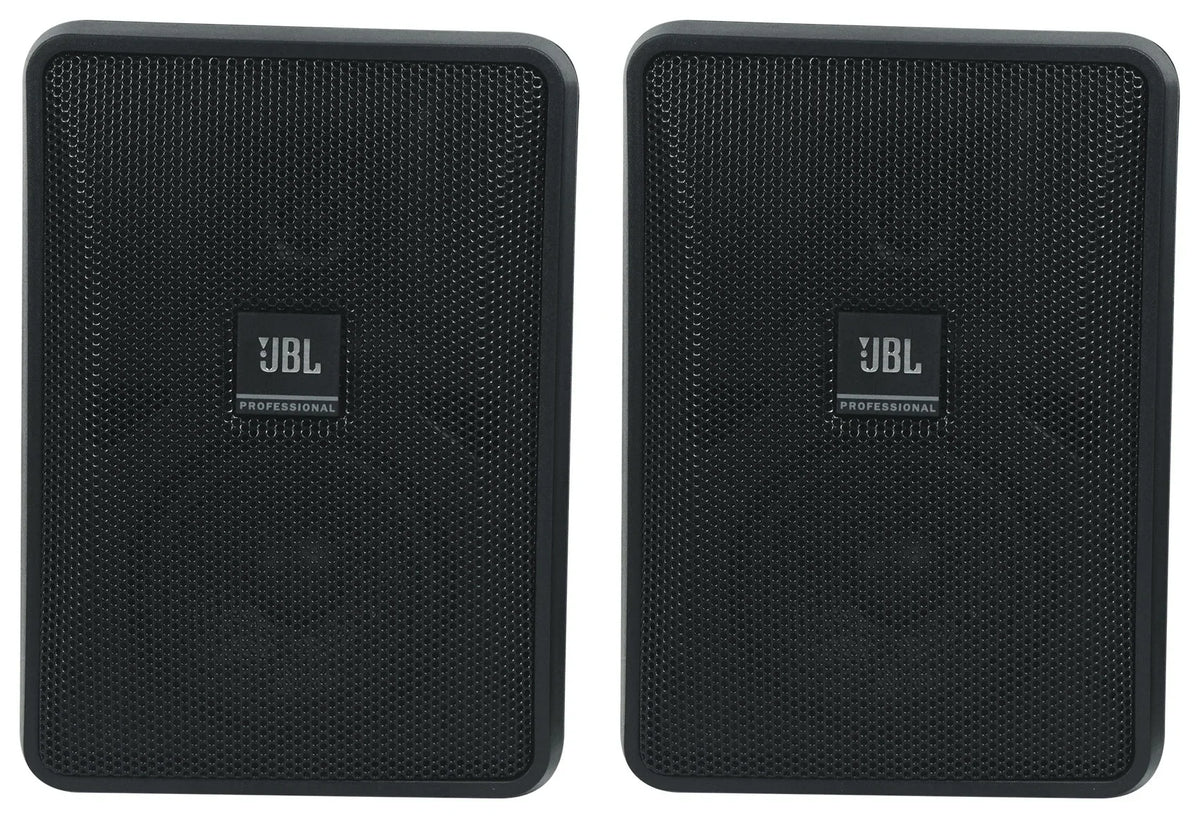 (6) JBL Control 23-1 Jet 3" Indoor/Outdoor 70v Commercial Wall Speakers + Amp