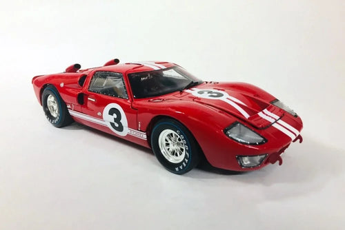 1966 Ford GT-40 MK II Le Mans #3, Red - Shelby Collectibles SC406R - 1/18 scale Diecast Car