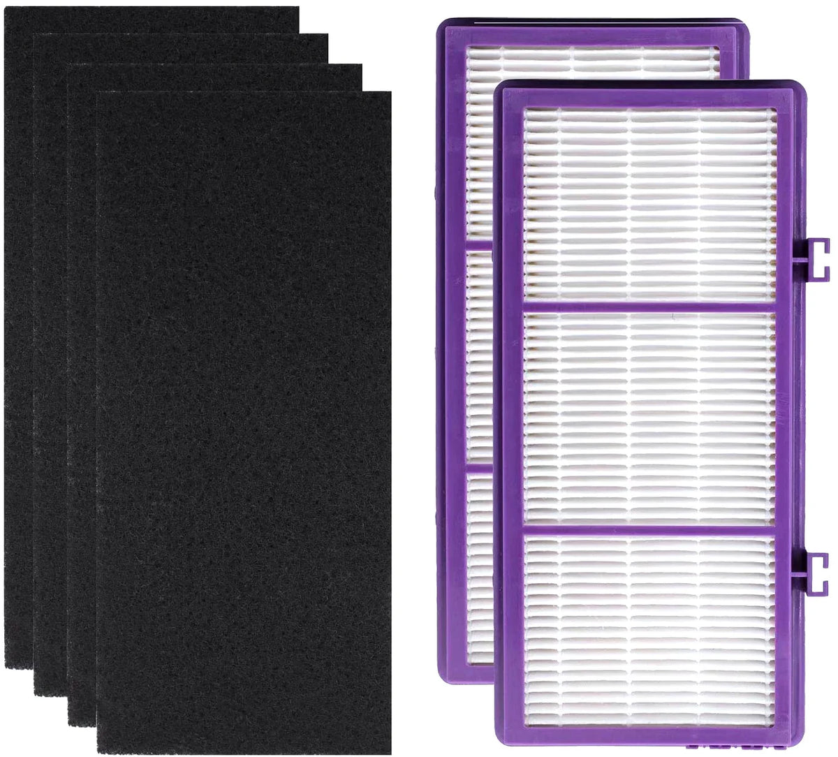 HEPA D Filter for Holmes AER1 HAPF300/HAP30 (4 Pack + 8 Pre-Carbon Sheet)