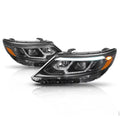 Dark Housing Projector Headlight Amber Reflector for 14-15 Kia Sorento EX/SX