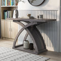 Denhour DH BASIC Transitional Distressed Grey 47-inch 1-Shelf Sofa Table by