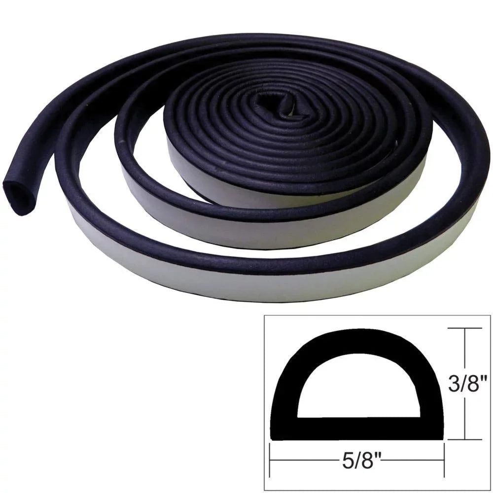 TACO Marine V30-0109B10-1 Weather Seal Tape - 3/8" x 5/8" x 10', Dark
