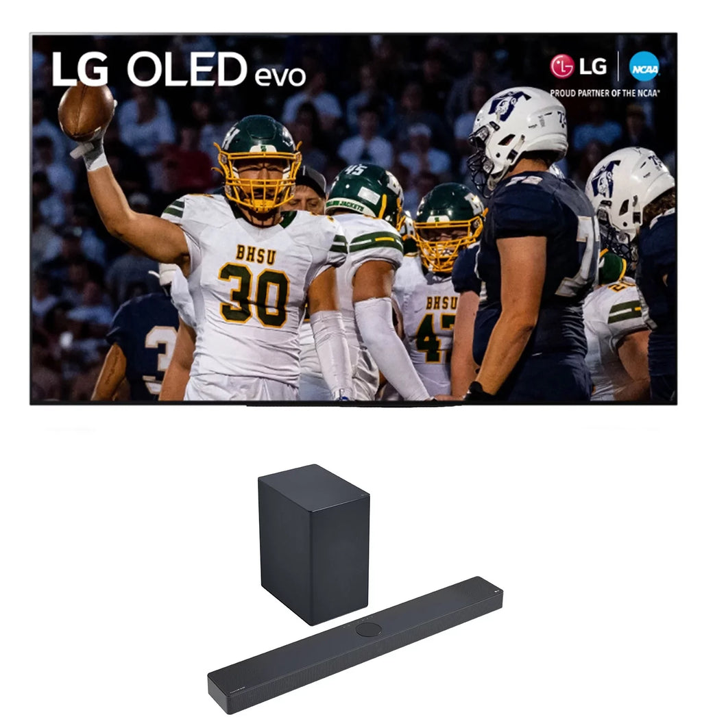 OLED55C3PUA 55 Inch OLED evo 4K UHD Smart TV with Dolby Atmos with a SC9 3.1.3ch Soundbar and Wireless Subwoofer with Dolby Atmos (2023)