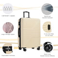 Zateety Hardshell Luggage Sets 3 Piece double spinner 8 wheels Suitcase with TSA Lock Load 20''24''28''