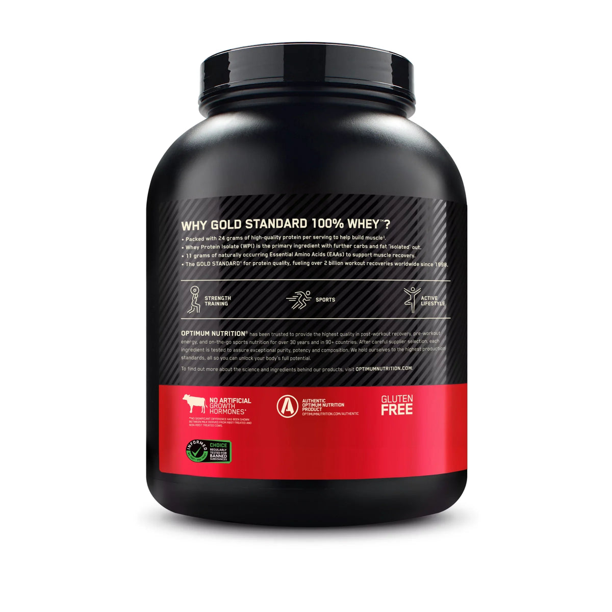 Optimum Nutrition, Gold Standard 100% Whey Protein Powder, Double Rich Chocoalte, 5 lb, 74 Servings