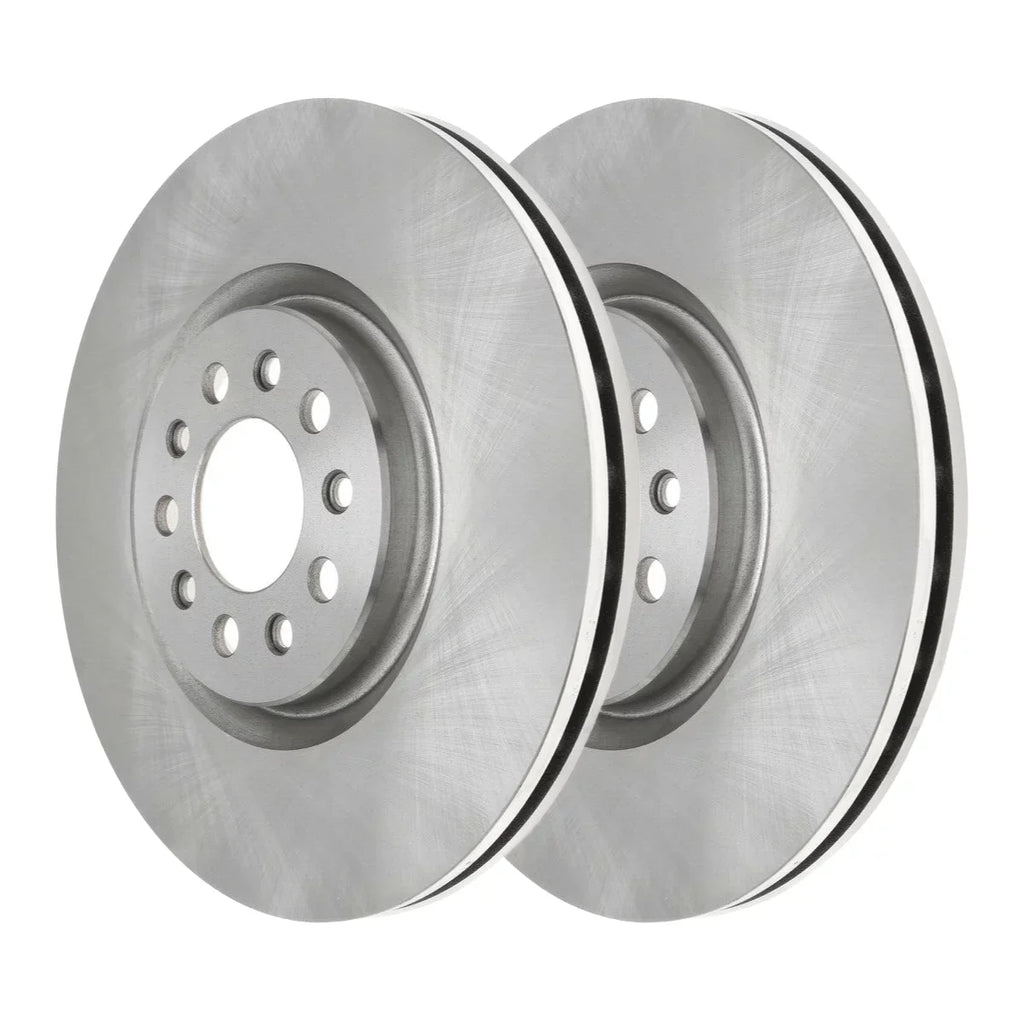 AutoShack Front Brake Rotors Pair of 2 Driver and Passenger Side Replacement for 2014-2016 2017 2018 2019 2020 2021 Jeep Cherokee 2015-2017 Chrysler 200 2.0L 2.4L 3.2L 3.6L V6 4WD AWD FWD R881770PR