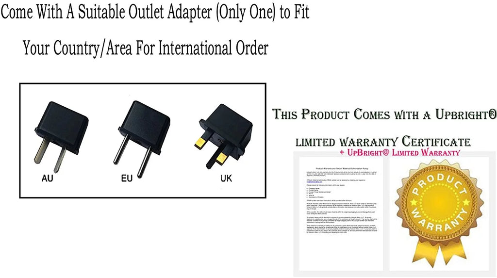UPBRIGHT NEW Global AC / DC Adapter For Vostro 14 3000 3459 14-3459 14" LED Laptop Notebook PC Power Supply Cord Cable PS Battery Charger Mains PSU