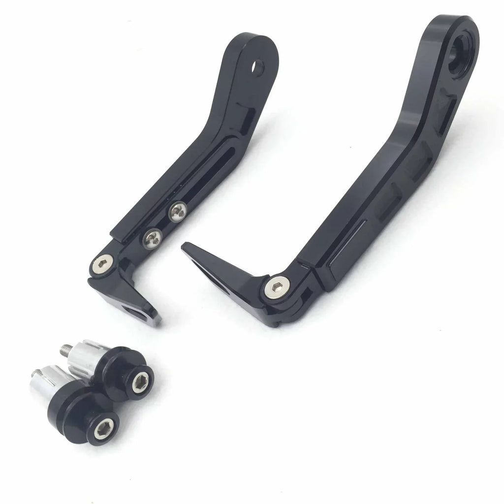 HTT-MOTOR Motorcycle Adjustable Length Angle Ebony CNC 7/8" (22mm) Protector Proguard Pro Brake Clutch Levers Protect Guard For Suzuki GSX GSXR Hayabusa RM DR Kawasaki Ninja ZX ZZR KTM SXR