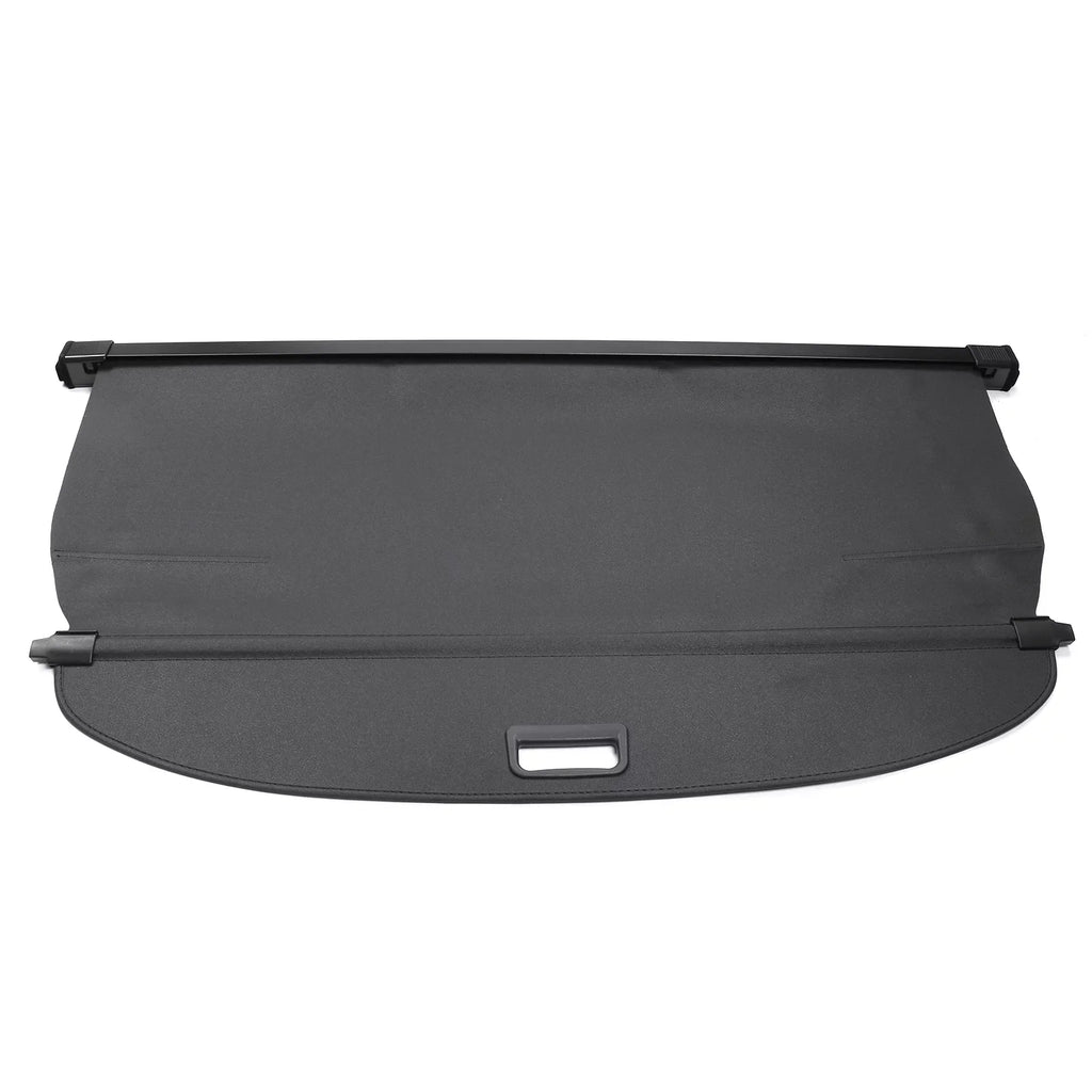 Ikon Motorsports Cargo Cover Compatible With 2021-2023 Nissan Rogue All Models Plastic & Aluminum Rod Dark Security Rear Trunk Cover Security Retractable Shield