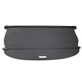 Ikon Motorsports Cargo Cover Compatible With 2021-2023 Nissan Rogue All Models Plastic & Aluminum Rod Dark Security Rear Trunk Cover Security Retractable Shield
