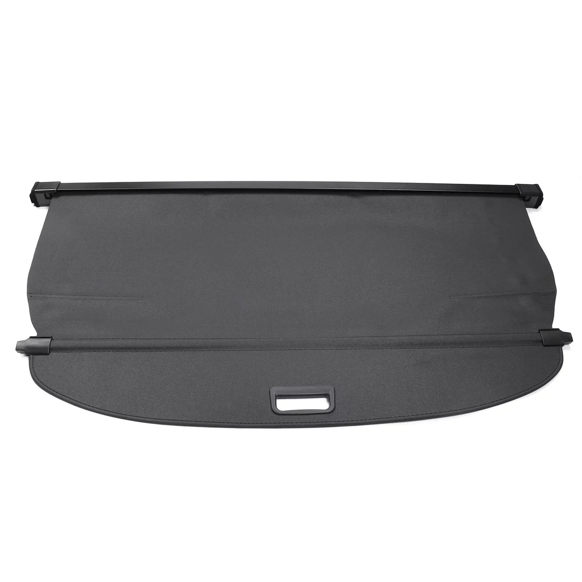 Ikon Motorsports Cargo Cover Compatible With 2021-2023 Nissan Rogue All Models Plastic & Aluminum Rod Dark Security Rear Trunk Cover Security Retractable Shield