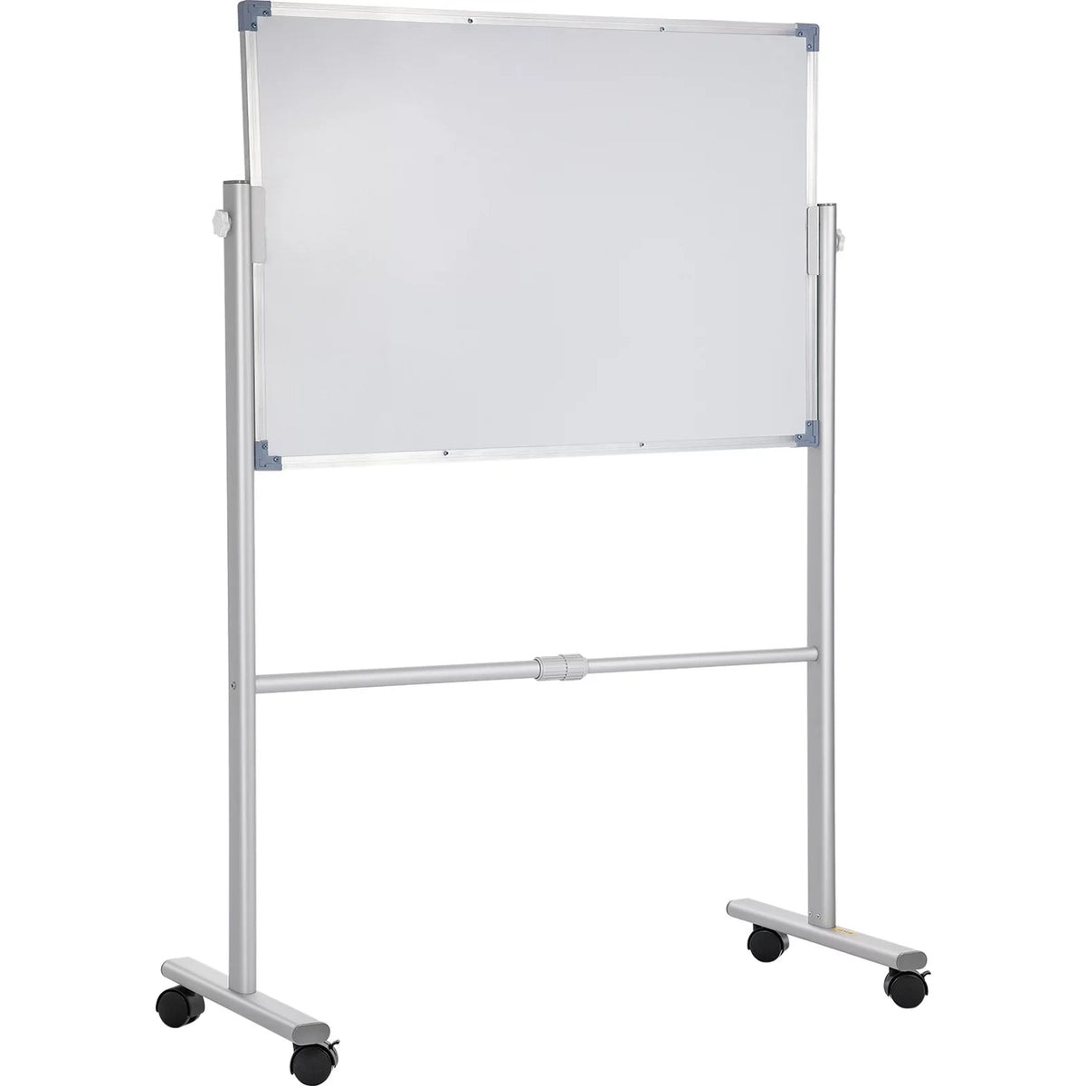 BENTISM Mobile Magnetic Whiteboard Dry Erase Board w/ Stand 36" x 24" Double Sided with Height Adjustable Aluminum Frame and 360 Reversible Rolling Lockable Swivel Wheels for Office School Home
