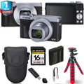 PowerShot G7 X Mark III Digital Camera (Silver) + Spider Tripod + Case+ 1 Yr Warranty