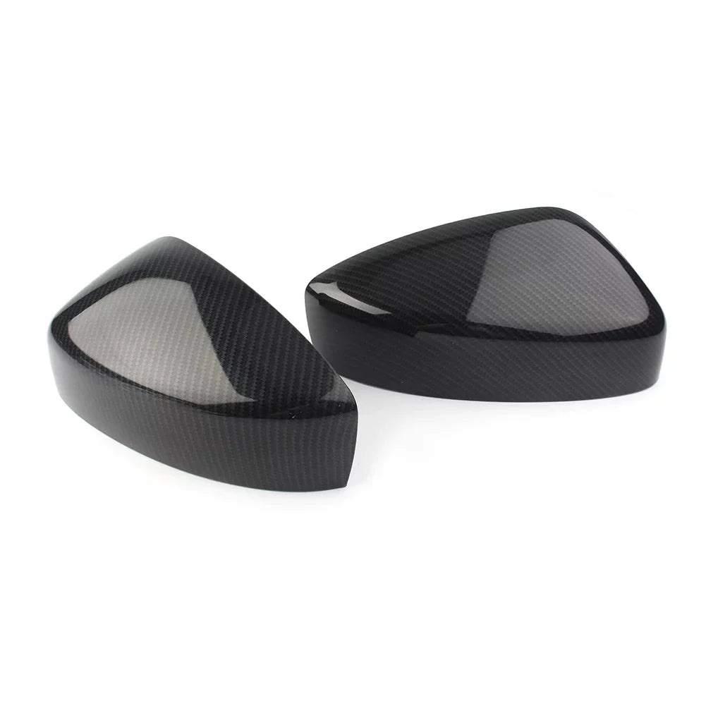 BFY Car Rearview Rear View Mirror Cover Trim For 2017 2018 2019 Mazda CX-5 ABS 2Pcs Carbon Fiber Styling