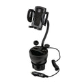 Scosche UH2PCUP Powerhub 4” Adjustable Arm and Cup Holder Car Mount Ebony