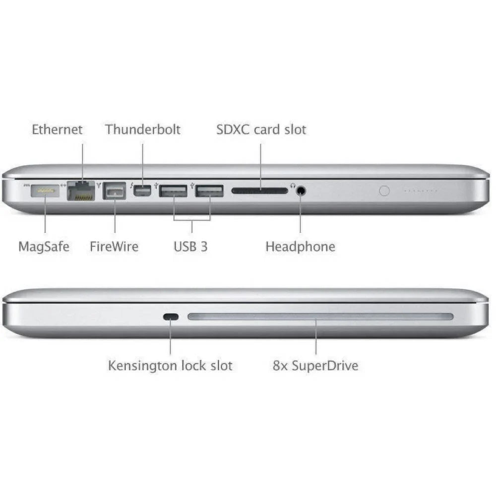Restored MacBook Pro Laptop Core i5 2.4GHz 4GB RAM 1TB HD 13" - MD313LL/A (2011) (Refurbished)