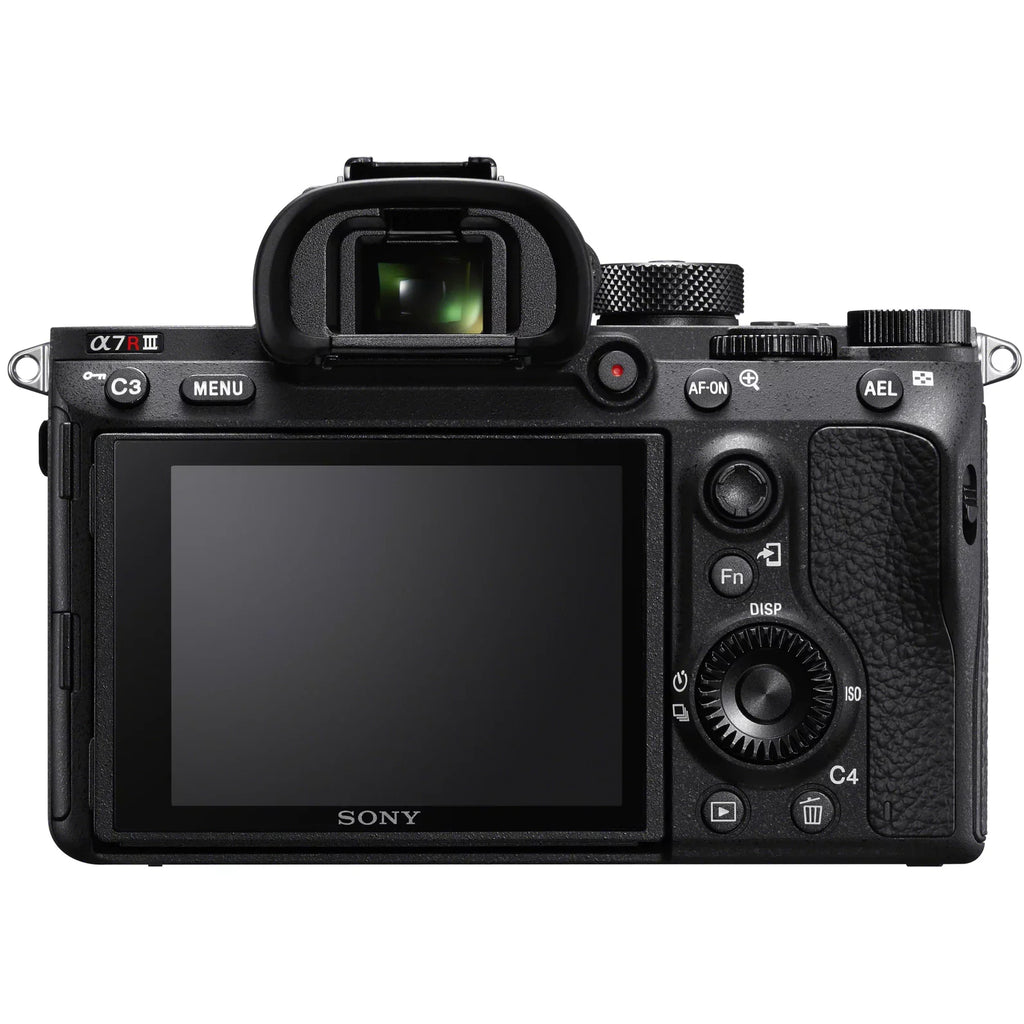 a7R III 42.4MP Full-frame Mirrorless Interchangeable Lens Camera Body (ILCE7RM3/B) with Sigma 50mm F1.4 ART DG HSM E-mount Lens and Deco Gear Backpack Kit Microphone Editing Suite Bundle