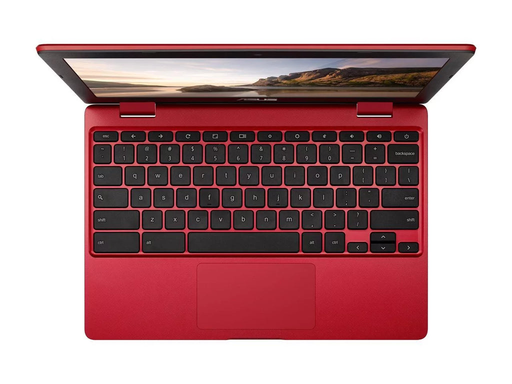 Chromebook Laptop in Red, 12, Celeron, 32GB Flash Storage, 4GB RAM, C223NA-DH02-RD