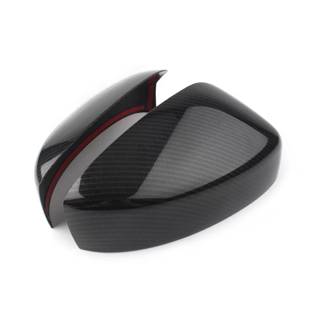 BFY Car Rearview Rear View Mirror Cover Trim For 2017 2018 2019 Mazda CX-5 ABS 2Pcs Carbon Fiber Styling