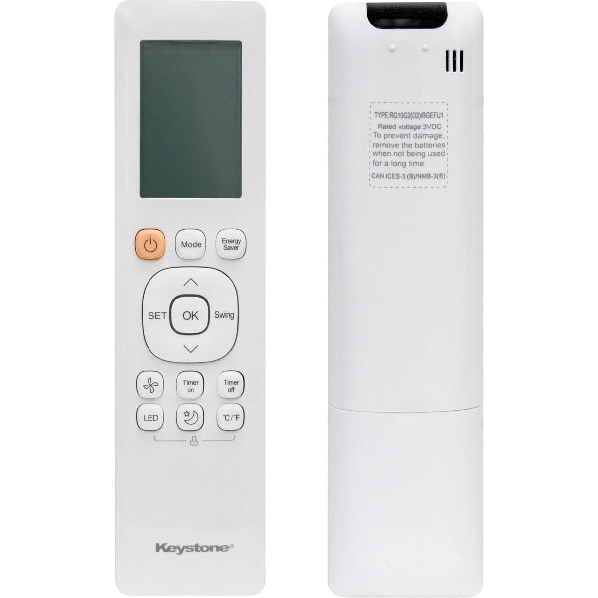 Keystone 8,000 BTU Window Mounted Inverter Air Conditioner with Remote Control
