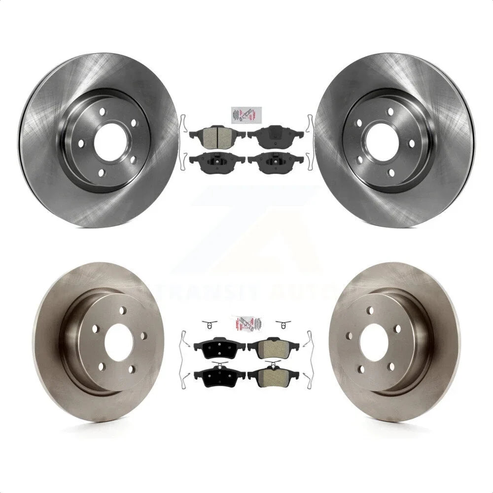 Transit Auto - Front Rear Semi-Metallic Pads And Disc Brake Rotors Kit For Ford Escape C-Max K8A-102139