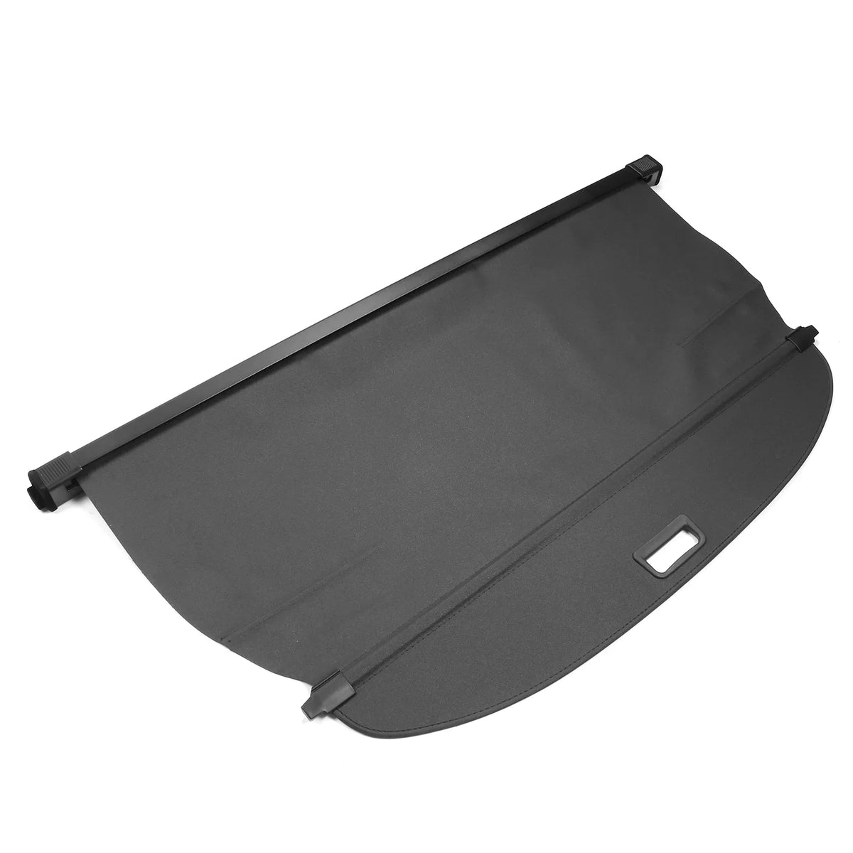 Ikon Motorsports Cargo Cover Compatible With 2021-2023 Nissan Rogue All Models Plastic & Aluminum Rod Dark Security Rear Trunk Cover Security Retractable Shield