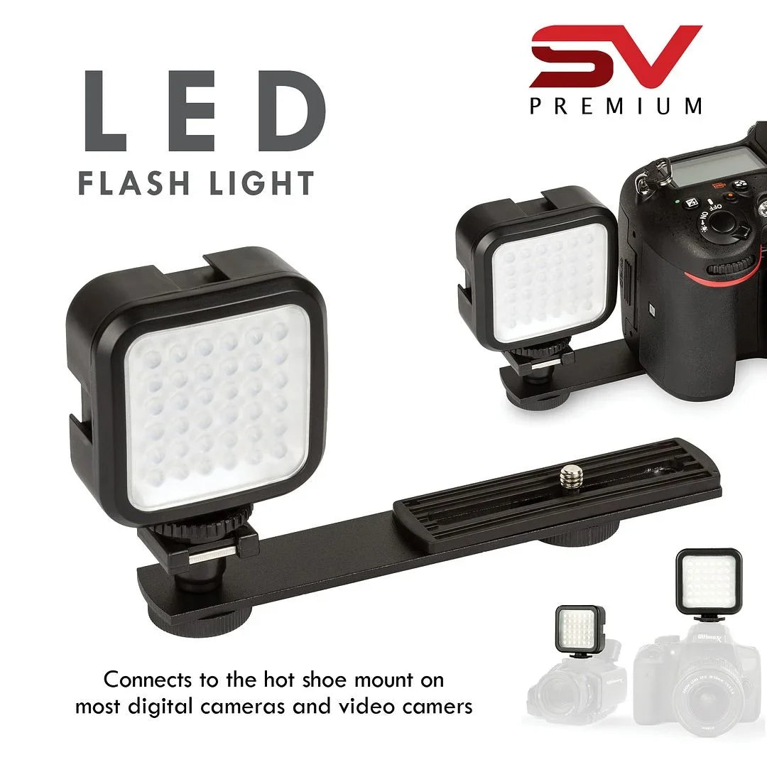 EOS R10 Mirrorless Camera (Body Only) with 2 Pack SanDisk 32GB Memory Card + Case + LED Flash + SV Premium Accessory Bundle