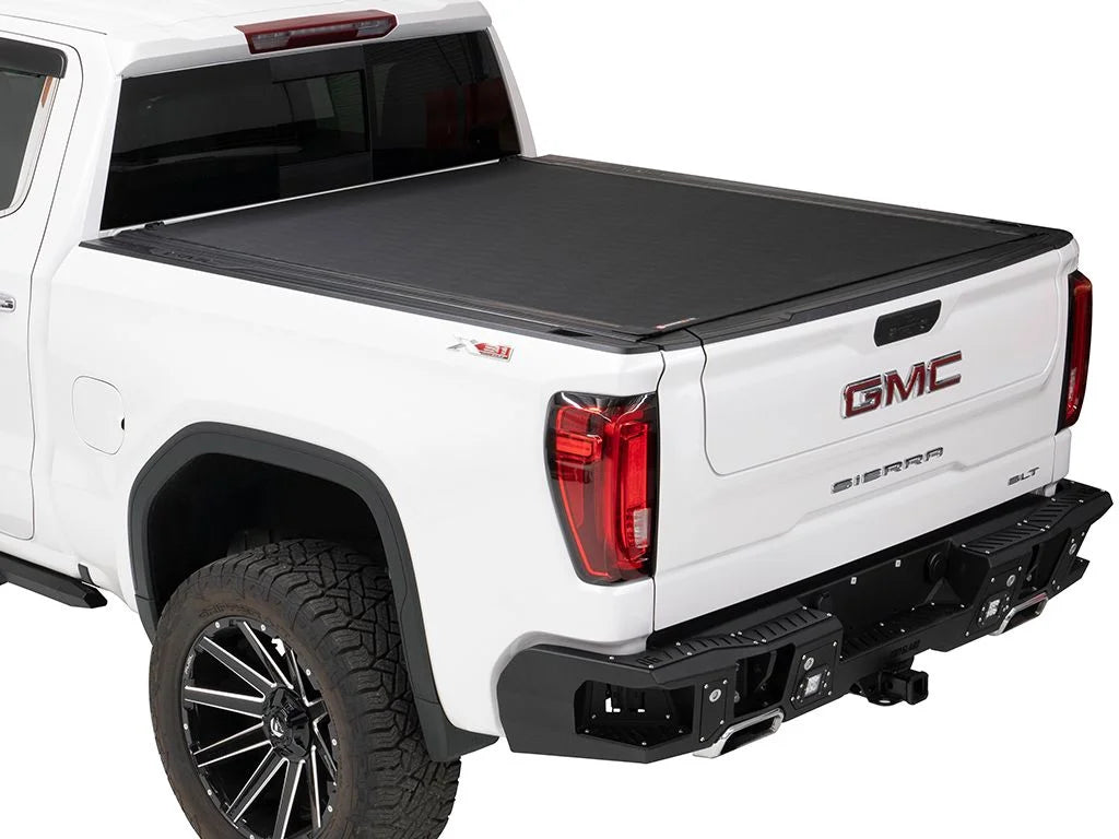 BAK by RealTruck Revolver X4s Hard Rolling Truck Bed Tonneau Cover | 80131 | Compatible with 2019 - 2023 Chevy/GMC Silverado/Sierra, works w/ MultiPro/Flex taiate 6' 7" Bed (79.4")