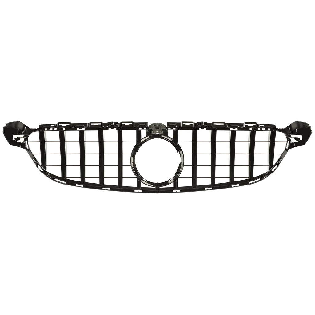 Kojem Front Bumper Grille for 2015 2016 2017 2018 Mercedes Benz W205 C63 AMG S Dark Painted for Both with Or without Camera Model Cover