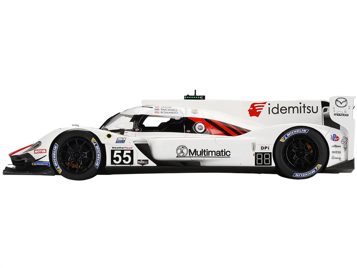 Diecast Mazda RT24-P DPI #55 Jonathan Bomarito - Oliver Jarvis - Harry Tincknell "Mazda Motorsports" 3rd Place IMSA 24 Hours of Daytona (2021) 1/18 Model Car by Top Speed