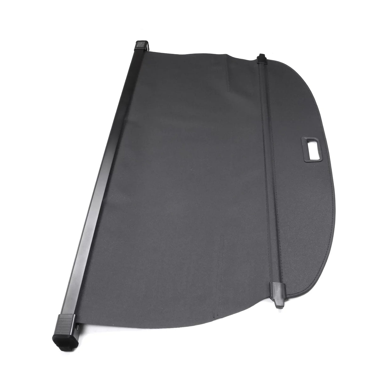 Ikon Motorsports Cargo Cover Compatible With 2021-2023 Nissan Rogue All Models Plastic & Aluminum Rod Dark Security Rear Trunk Cover Security Retractable Shield