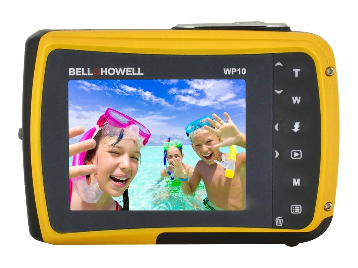 Bell + Howell WP10 Splash - Digital camera - compact - 12.0 MP - underwater up to 9.8 ft - yellow