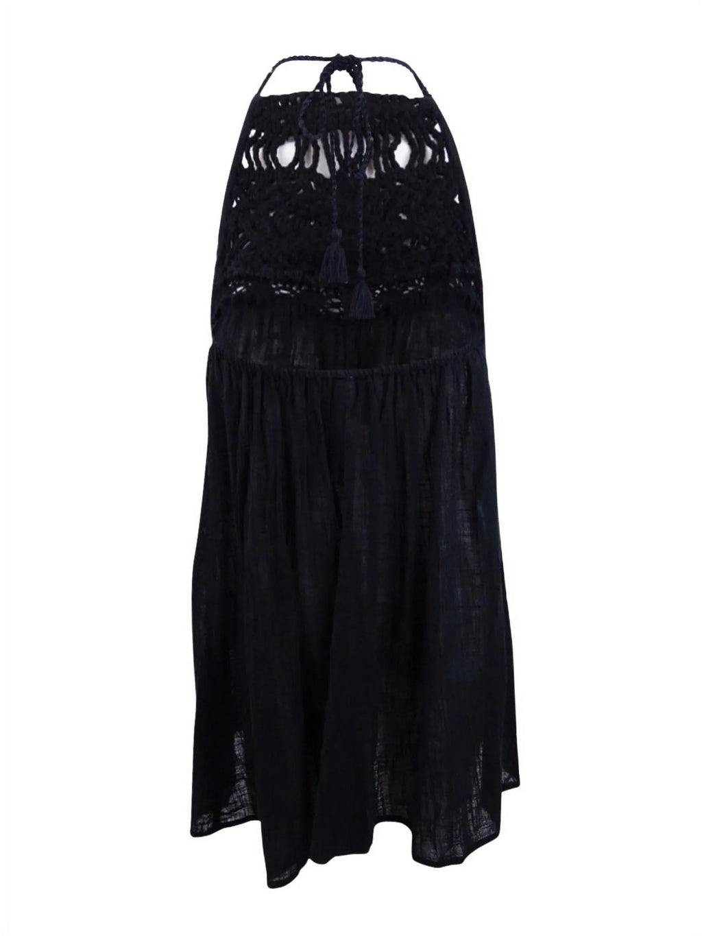 Polo Ralph Lauren Women's Crocheted Halter Cover-Up (S, Dark