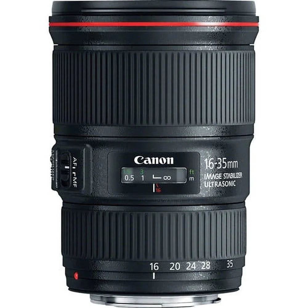 EF 16-35mm f/4L IS USM Lens - Pro Bundle Includes: Lens Pouch, Tulip Hood Lens, Filter Kit, Lens Cap Keeper and More