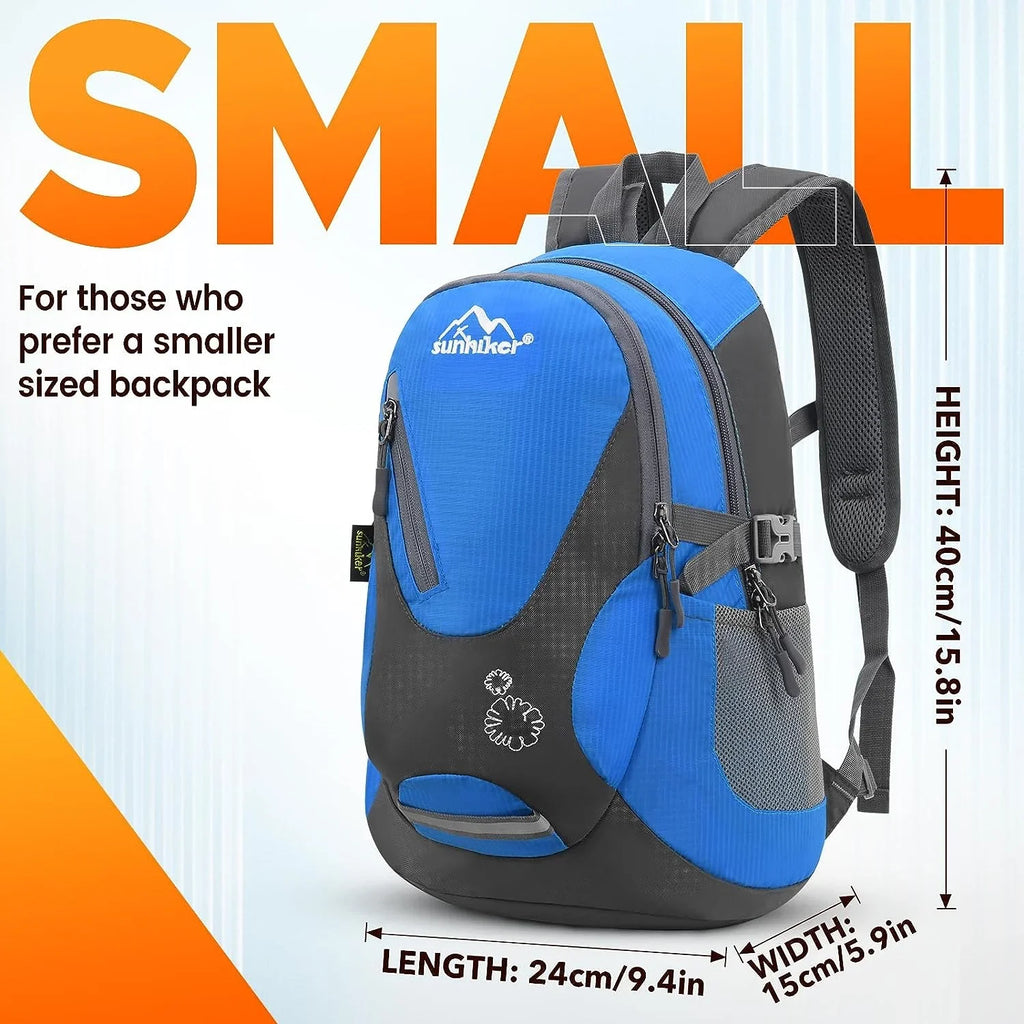 sunhiker Cycling Hiking Backpack Water Resistant Travel Backpack Mass SMALL Daypack M0714 Small Blue