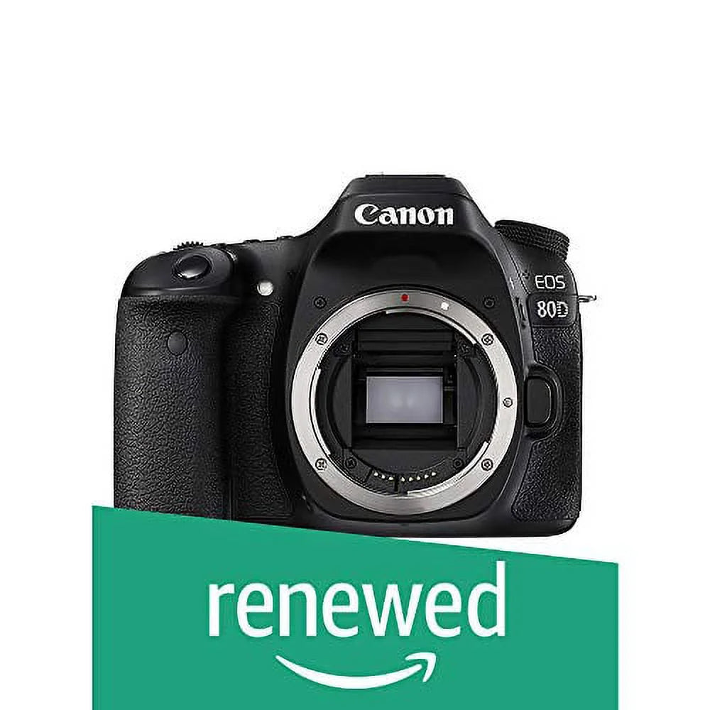 Restored EOS 80D Digital SLR Camera Body Jet (Refurbished)