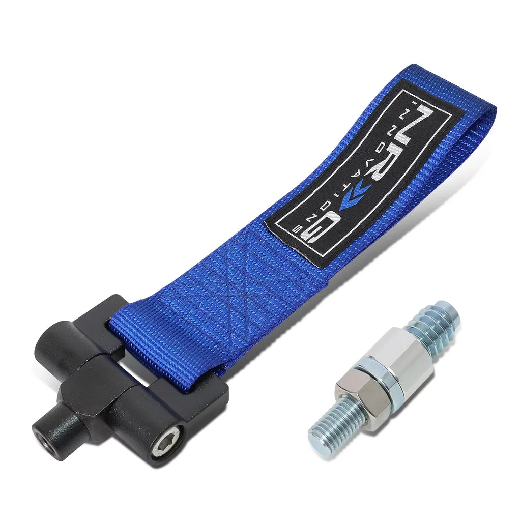 NRG Innovations NRG-TOW-E30BL NRG Innovations TOW-E30BL For 1984 to 1992 E30 318i 318is 325e 325i 325is 325ix 635csi M6 Racing Tow Hook Strap Belt 85 86 87 88 89 90 91 92 93
