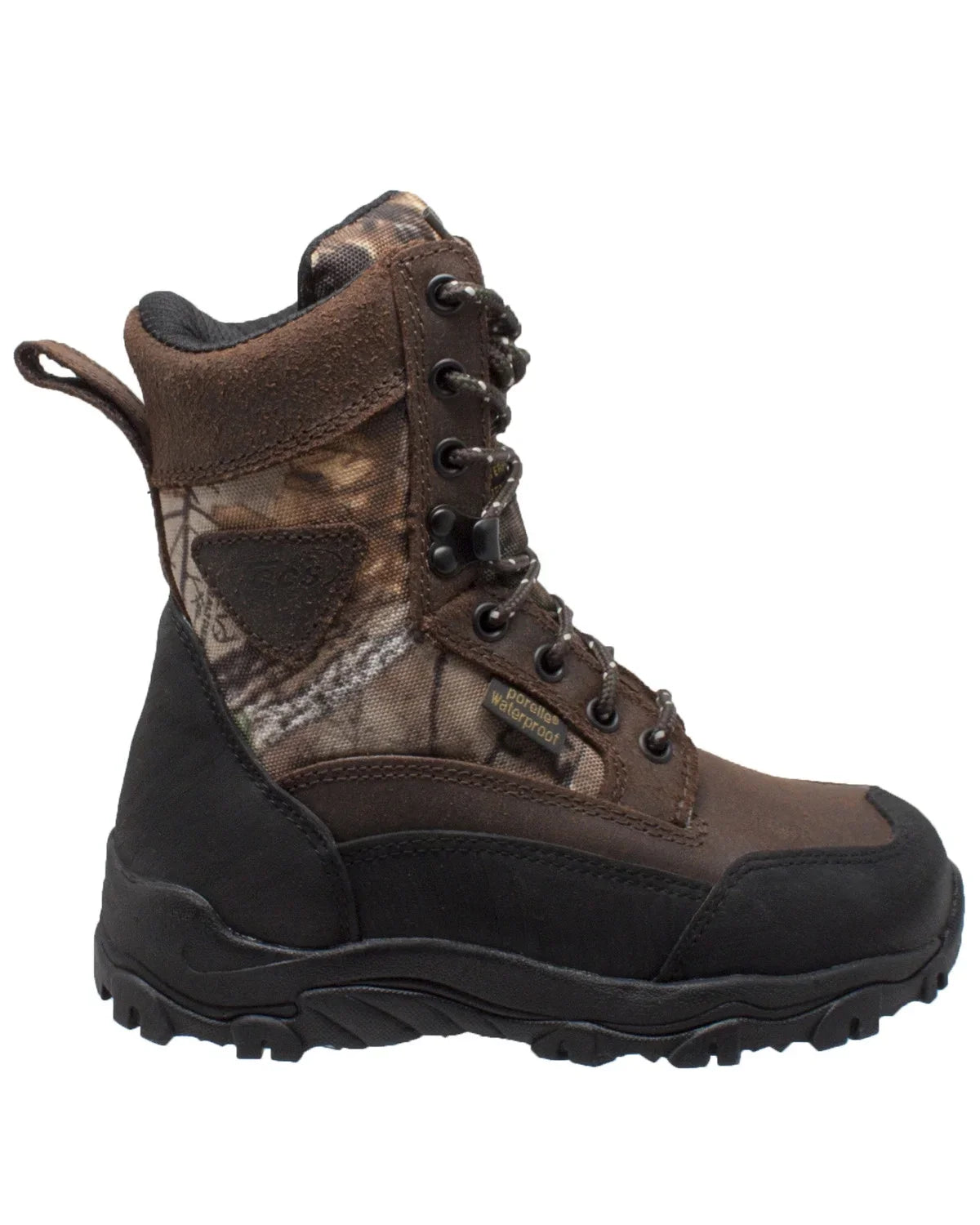 AdTec Childrens 8" Hiking Hiker Hunting Camping Waterproof Boot Shoe Camo (2 D)