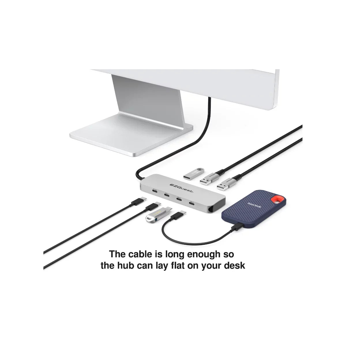 EZQuest USB-C Gen 2 Hub Adapter 7 Ports