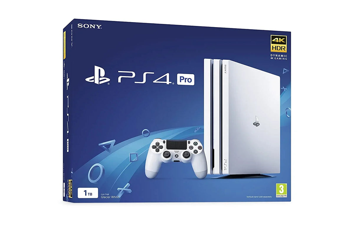PlayStation 4 Original 500GB Matte White Gaming Console With 2 Controller + G9 Earbuds With Microphone BOLT AXTION Bundle Used